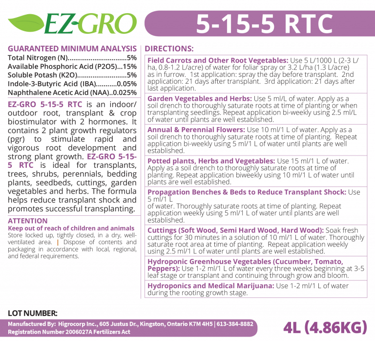 5 15 5 4L EZ Gro